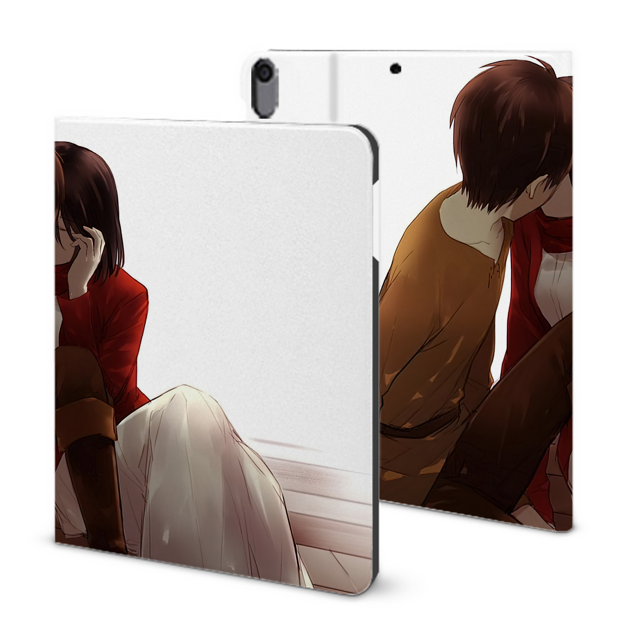 （画像用） 進撃の巨人 Attack on Titan IPad ケース ブック型 PUレザー TPU 耐衝撃 軽量 薄型 ペン収納なし 全面保護 IPad 各モデル対応